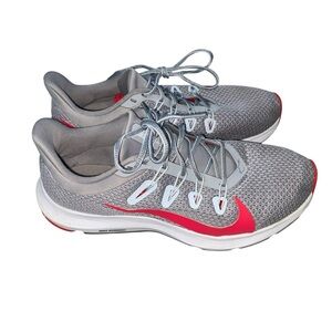 Nike Quest 2 Running Athletic Shoes Size 7 Gray and Pink Breathable Cushion